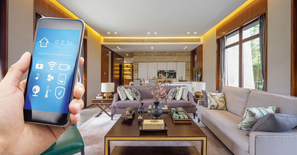 Smart home control app